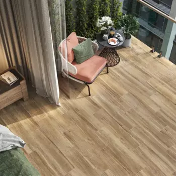 Глазурованный керамогранит Alma Ceramica Hampton GFA2090HMP40R 20x90 см 1.62 м матовый цвет бежевый