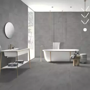 Глазурованный керамогранит Arcadia Ceramica Cement Gris 60x120 см 1.44 м матовый цвет серый