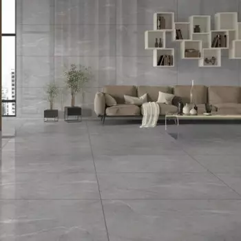 Глазурованный керамогранит Bogart Grey 60x120 см 2.88 м полированный цвет серый