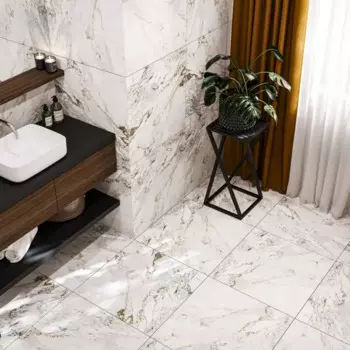 Глазурованный керамогранит Culto Calacatta Extra 60x60 см 1.44 м матовый цвет белый