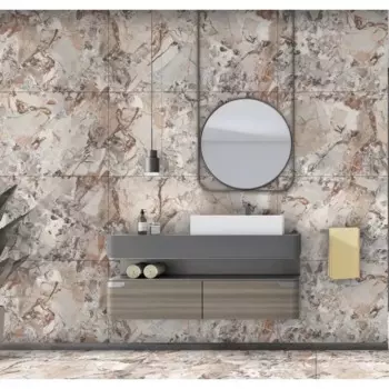 Глазурованный керамогранит End Rock Braccia 60x120 см 1.44 м полированный цвет бежевый