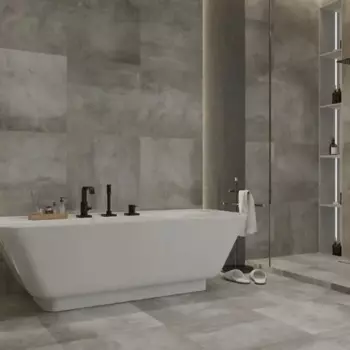 Глазурованный керамогранит Керамин Фабрик 60x60 см 1.44 м матовый цвет серый