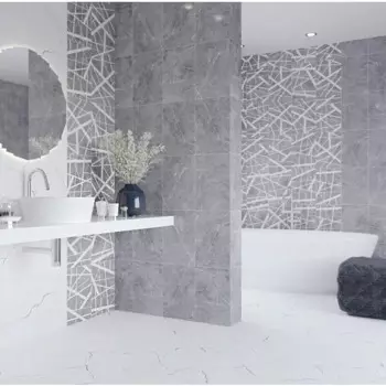 Глазурованный керамогранит Керамин Эйра 40x40 см 2.08 м матовый цвет белый