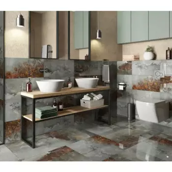 Глазурованный керамогранит Керамин Этна 1 60x60 см 1.44 м матовая цвет серый