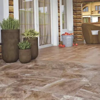 Глазурованный керамогранит Progress Лава 45x45 см 1.215 м матовый темно-коричневый