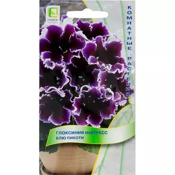 Глоксиния комнатная «Импресс Блю Пикоти», 6 г