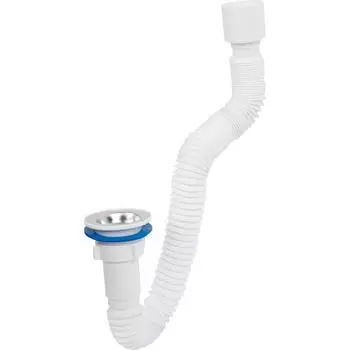 Гофросифон для кухонной мойки 1 1/2" 85 см с выпуском