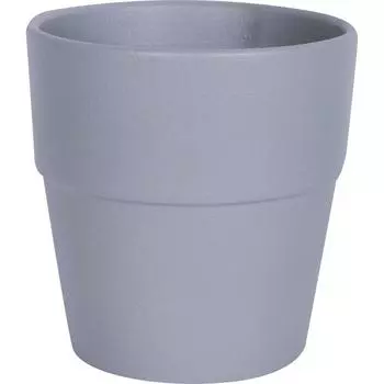 Горшок Аллой ø15 h16 см v1.7 л с поддоном керамика серый