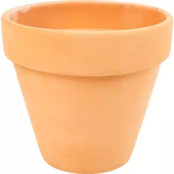 Горшок цветочный 17 см, 1.5 л, глина, цвет коричневый