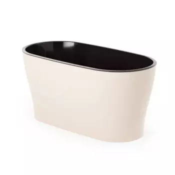 Горшок цветочный Альтернатива Лея 30x15x14 см v4 л пластик бежевый