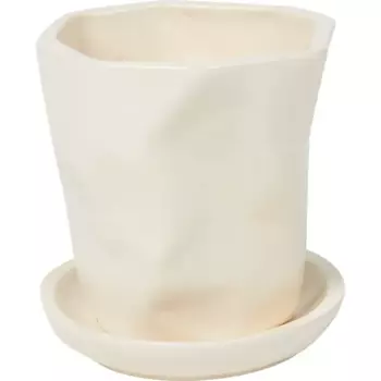 Горшок цветочный Gonchar Креатив 9 h9 v0.2 л керамика белый