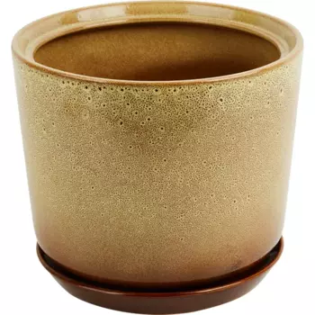 Горшок цветочный Gonchar Лира №2 Люкс 23 h21 v5 л керамика желтый
