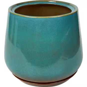 Горшок цветочный Gonchar Скарлет №2 Люкс 19 h22 v5.5 л керамика голубой