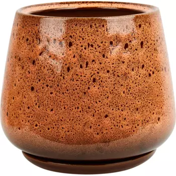 Горшок цветочный Gonchar Скарлет №2 Люкс 19 h22 v5.5 л керамика медный