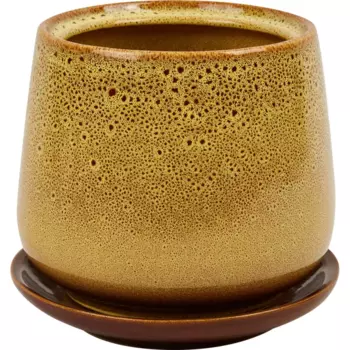 Горшок цветочный Gonchar Скарлет №3 Люкс 12 h13 v1.2 л керамика желтый