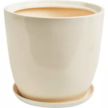 Горшок цветочный Идеал №1 27 h22 см v4.5 л керамика белый