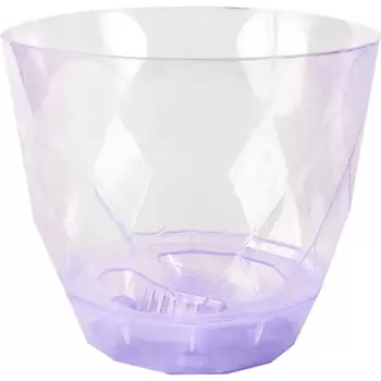 Горшок цветочный Idi Land Laurel 17.5 h15 см v2.3 л пластик сиреневый