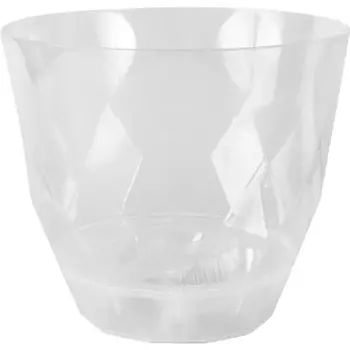 Горшок цветочный Idi Land Laurel 17.5 h15 см v2.3 л пластик прозрачный