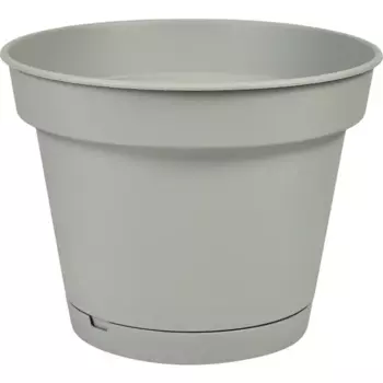 Горшок цветочный Idi Land Mint 240 h18.4 см v5 л пластик серый