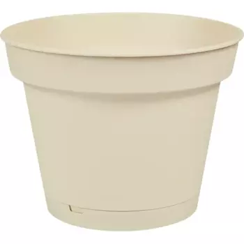 Горшок цветочный Idi Land Mint 240 h18.4 см v5 л пластик светло-бежевый