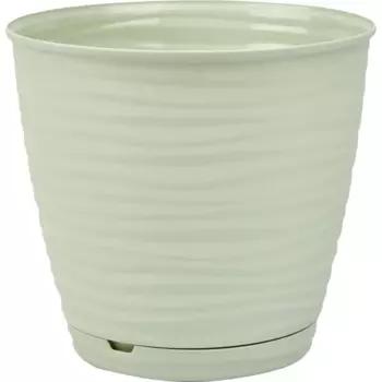 Горшок цветочный Idi Land Saffron 17.6 h16.2 см v2.6 л пластик светло-зеленый