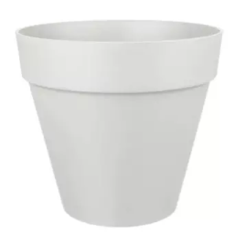 Горшок цветочный Idi Land Tarragon 25 h23 см v7 л пластик светло-серый