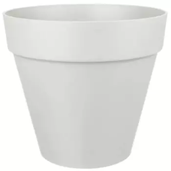 Горшок цветочный Idi Land Tarragon 31 h28.8 см v14 л пластик светло-серый