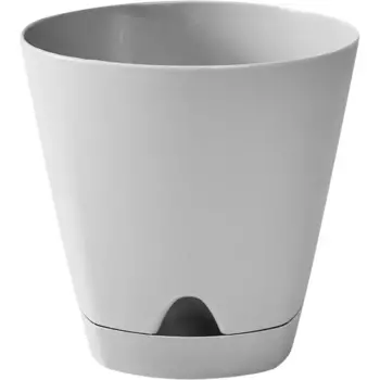 Горшок цветочный Ingreen Amsterdam 11 см v0.65 л пластик серый