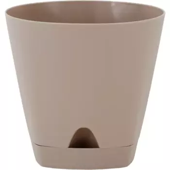 Горшок цветочный Ingreen Amsterdam 14 h13 см v1.35 л пластик молочный шоколад
