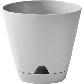 Горшок цветочный Ingreen Amsterdam 14 см v1.35 л пластик серый