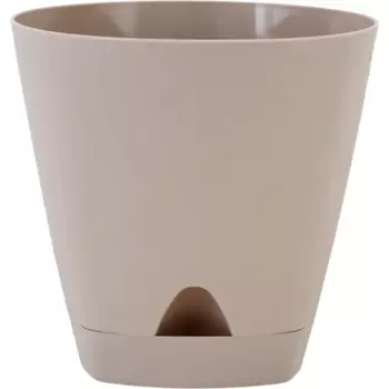 Горшок цветочный Ingreen Amsterdam 20 h19 см v4 л пластик молочный шоколад