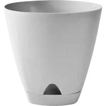 Горшок цветочный Ingreen Amsterdam 25 см v8 л пластик серый