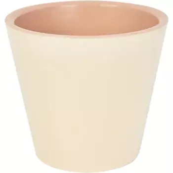 Горшок цветочный Ingreen London 12.6 h11.3 см v1 л пластик сливочный