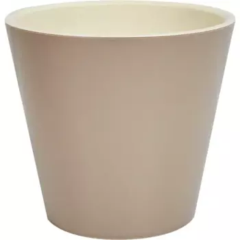Горшок цветочный Ingreen London 19 h17.3 см v3.3 л пластик молочный шоколад