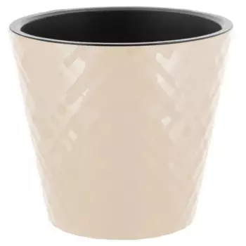 Горшок цветочный Ingreen Manhattan 16 h14.5 см v1.6 л пластик сливочный