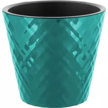 Горшок цветочный Ingreen Manhattan 19 см h25.3 см v3.3 л пластик тропический лес