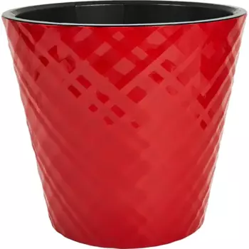 Горшок цветочный Ingreen Manhattan 23 h20.8 см v5 л пластик красный