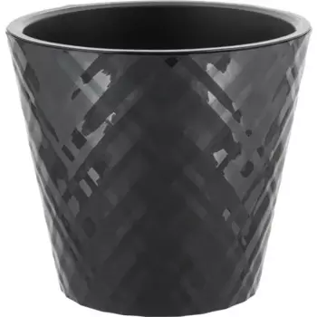 Горшок цветочный Ingreen Manhattan 23 см h25.3 см v5 л пластик оникс