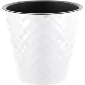 Горшок цветочный Ingreen Manhattan 28 см h25.3 см v11 л пластик белоснежный жасмин