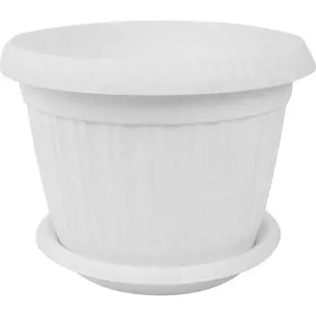 Горшок цветочный Ingreen ø42 h31.5 см v24.6 л пластик мраморный