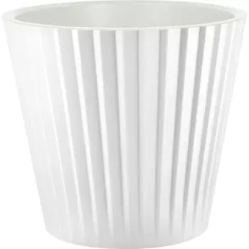 Горшок цветочный Ingreen Sand 19 h17.7 см v3.3 л пластик белый