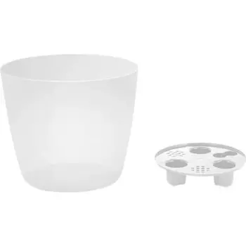 Горшок цветочный Ingreen Vienna Orchid 16 см 2 л пластик прозрачная вода