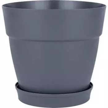 Горшок цветочный Ingreen Villa De Fiori 46.5 h43 см v48 л пластик вулканический серый