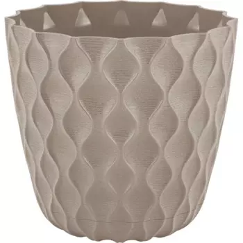 Горшок цветочный Ingreen Wave 14.5 h13.2 см v1.4 л пластик французский платан