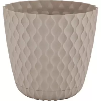 Горшок цветочный Ingreen Wave 27 см h25.3 см v10 л пластик французский платан