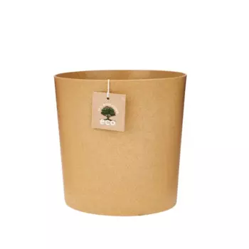 Горшок цветочный Эко Цилиндр 20 h20 см v5.2 л пластик горчичный