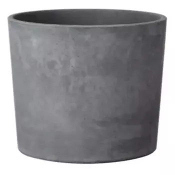 Горшок цветочный Кедр 6 КС-Б6-225-22 26.9 h25.9 см v10.4 л бетон серый