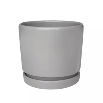 Горшок цветочный Клиф 14, h12.8 керамика серый