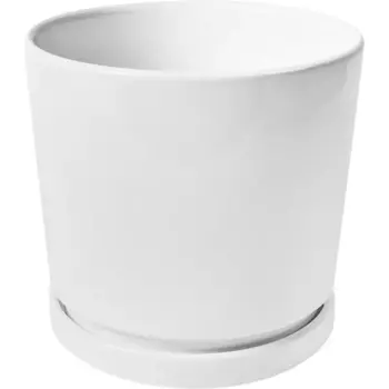 Горшок цветочный Клиф 17 h16 керамика белый