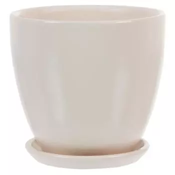 Горшок цветочный «Колор гейм» D26, 8, 5л., керамика, Бежевый